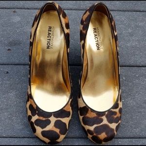 Kenneth Cole Reaction Leopard Print Wedge …